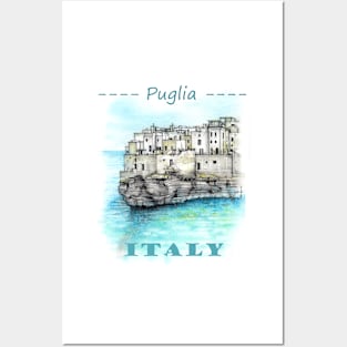 Puglia, Italy (Polignano a Mare) Posters and Art